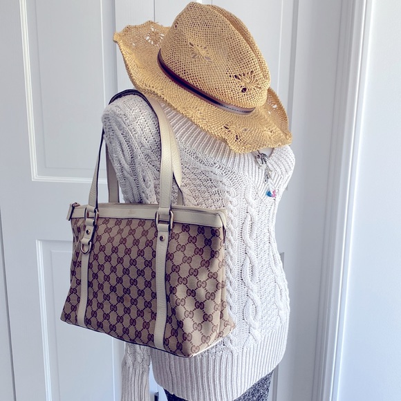 🤍 GUCCI Abbey Medium Classic Tote Bag - Picture 1 of 17